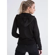 HUNGARY ZIPPED HOODY W BLACK
