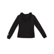 HUNGARY ZIPPED HOODY W BLACK