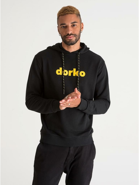 HOODIE WITH YELLOW LOGO MEN